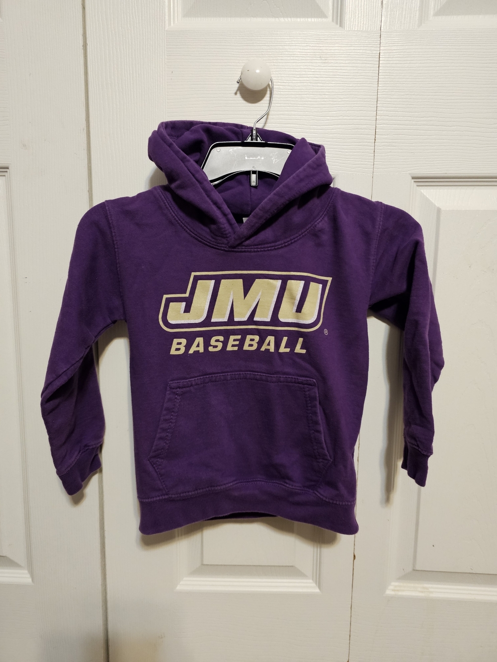 JMU James Madison University Baseball Purple   Hoodie Size Kids Small